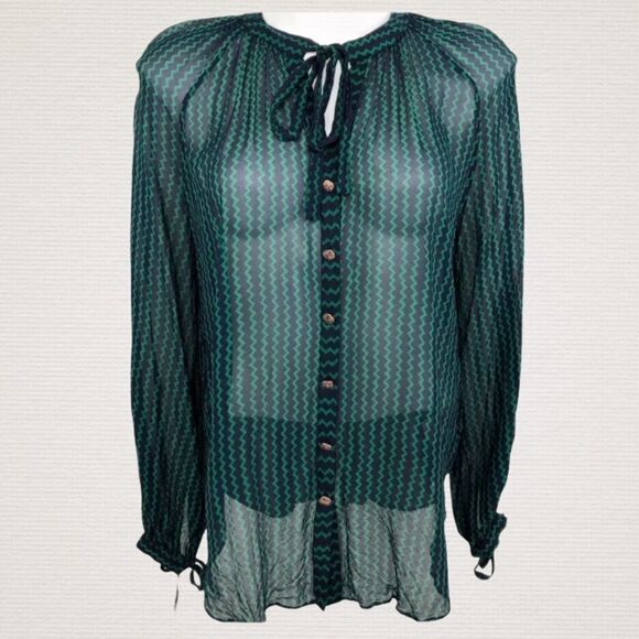 Anthropologie Tops - MAEVE Anthropologie Viscose Blouse Medium Green
